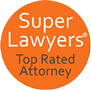 Badge - Super Lawyers Top Rated Attorney